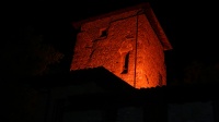 La Torre Montecuccoli di Montecenere, in notturna
