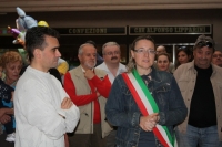 Il Vicesindaco ed Assessore alla Cultura di Pavullo, Morena Minelli ed il Presidente dell'Associazione, Oscar Cervi.